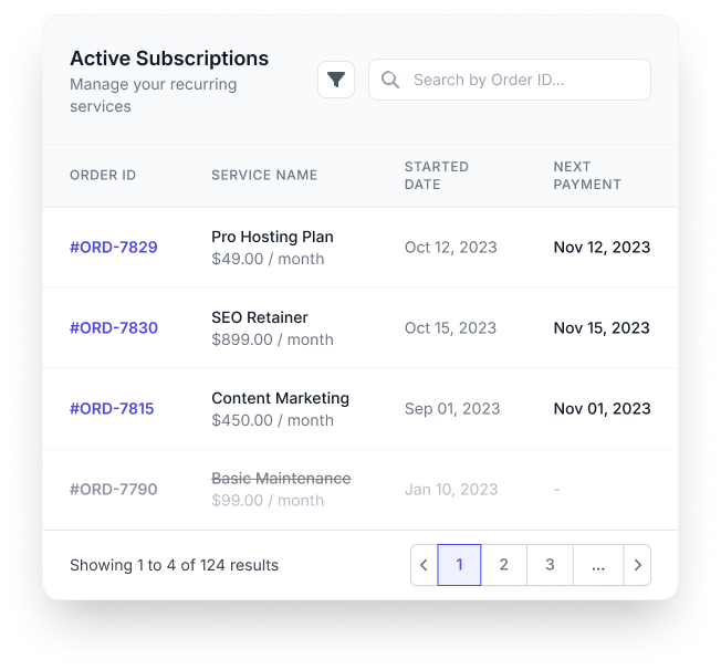 Manage Subscriptions and Recurring Services Effortlessly