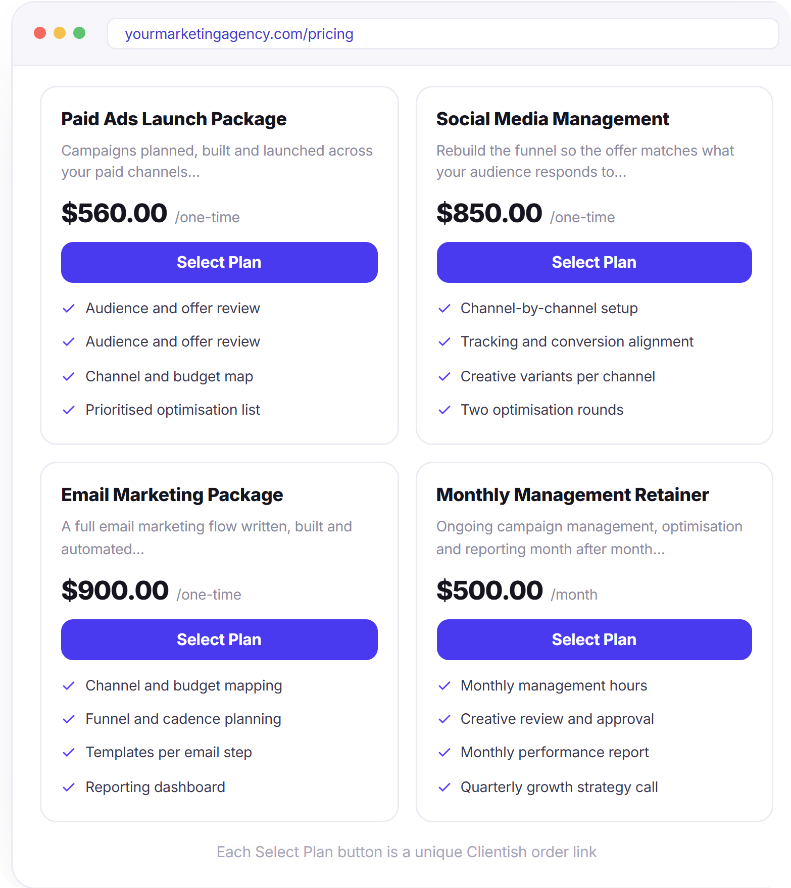 Sell Every Package Right From Your Own Site 3