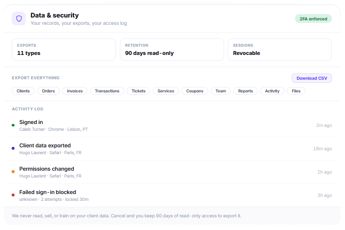 Your Data Stays Yours
