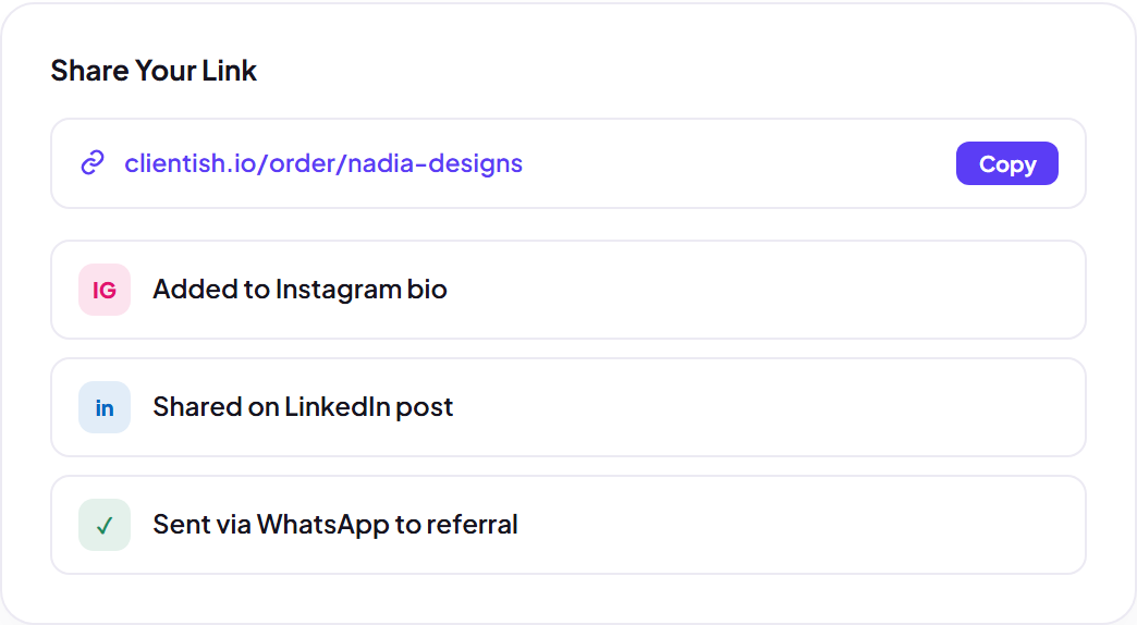 Don't Have a Website? Your Order Link Is One