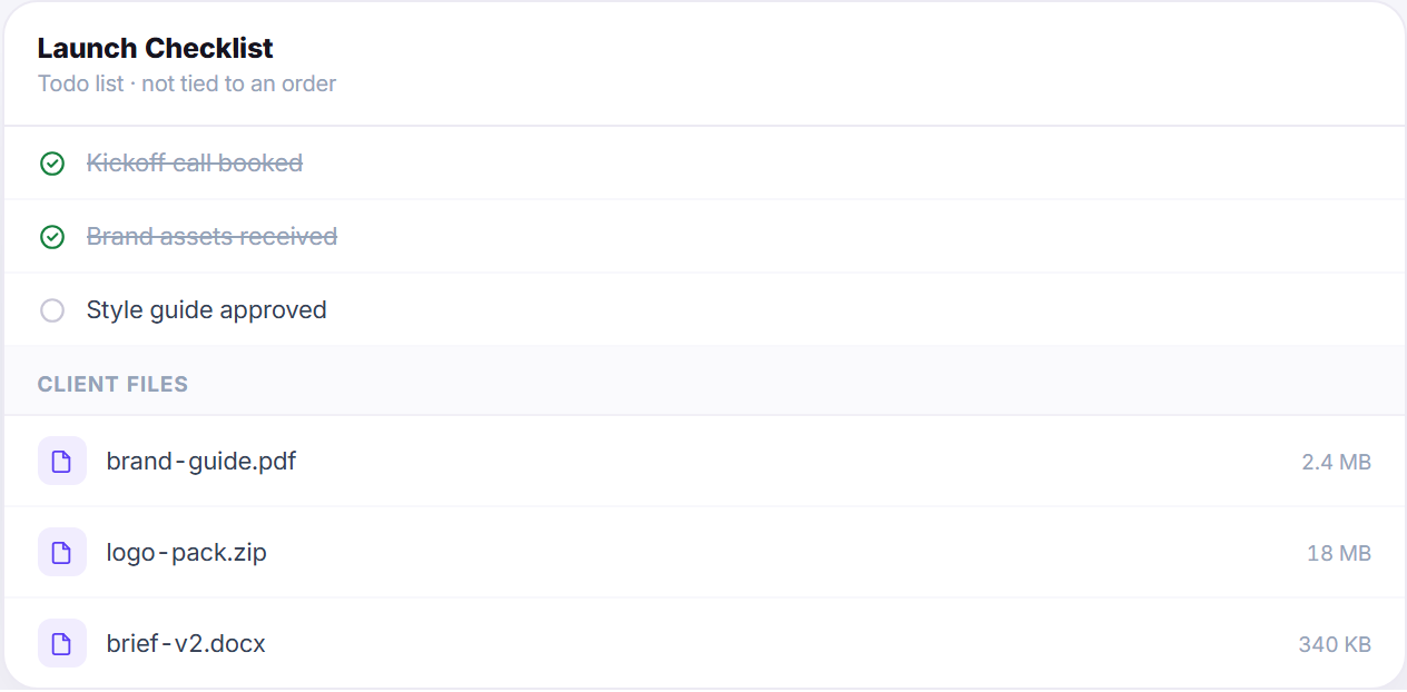 Work tools module preview