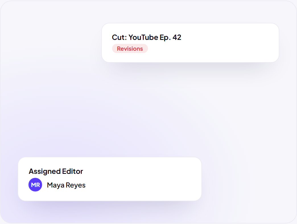 Track Every Cut From Rough Draft to Client Approval
