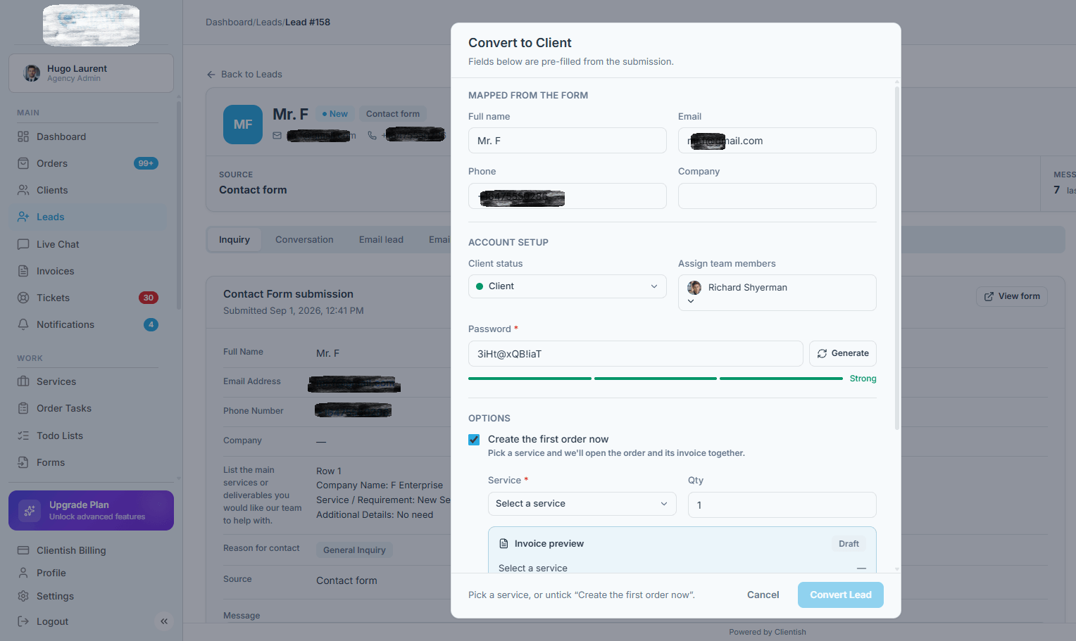 Capturing and Converting the Lead