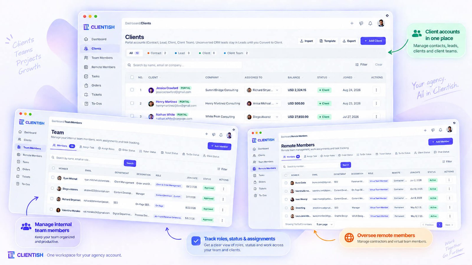 Consumer Portal (The Agencys Own Account) of clientish
