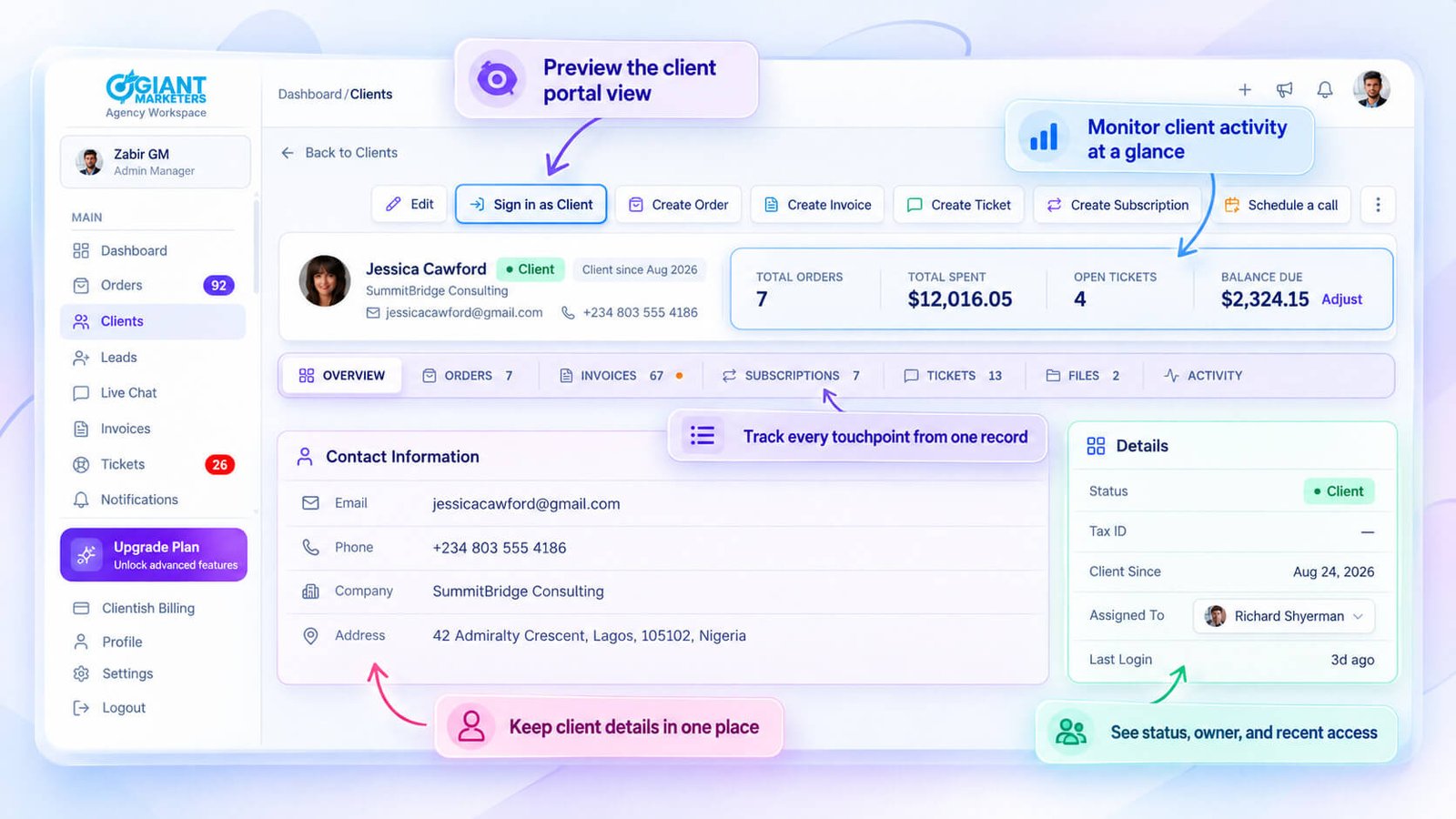 How the Agency Monitors the Client Portal Experience