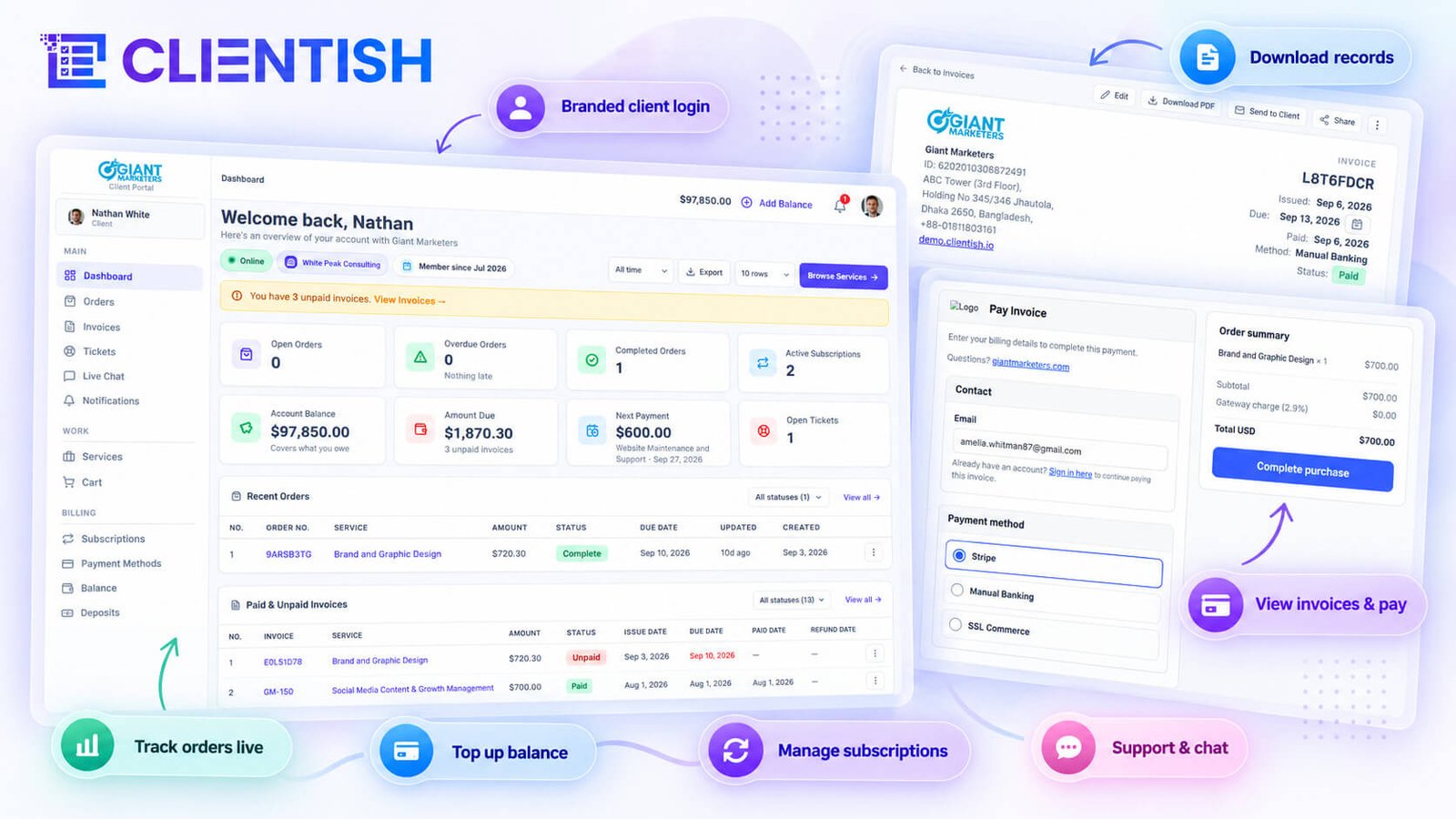How the Clientish Client Portal Works