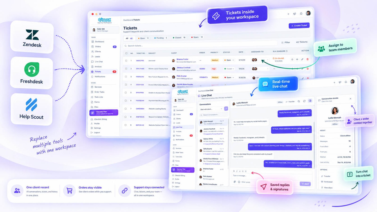 Replacing Your Support Desk and Chat Tools