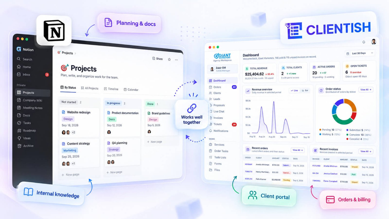 Using Notion Alongside Clientish