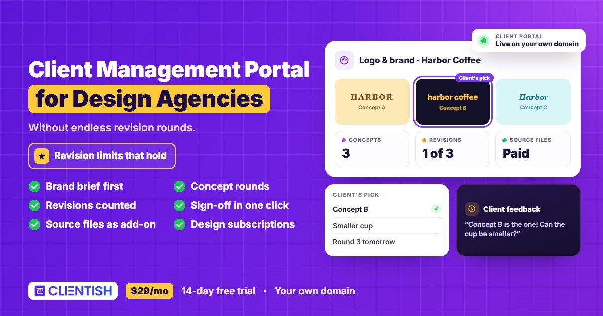Client Management Portal for Design Agencies, Without Endless Revision Rounds